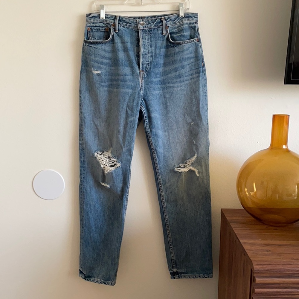 GRLFRND Destructed Boyfriend Jeans